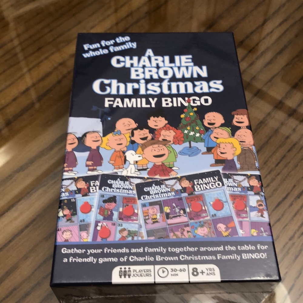 Peanuts Charlie Brown Christmas bingo